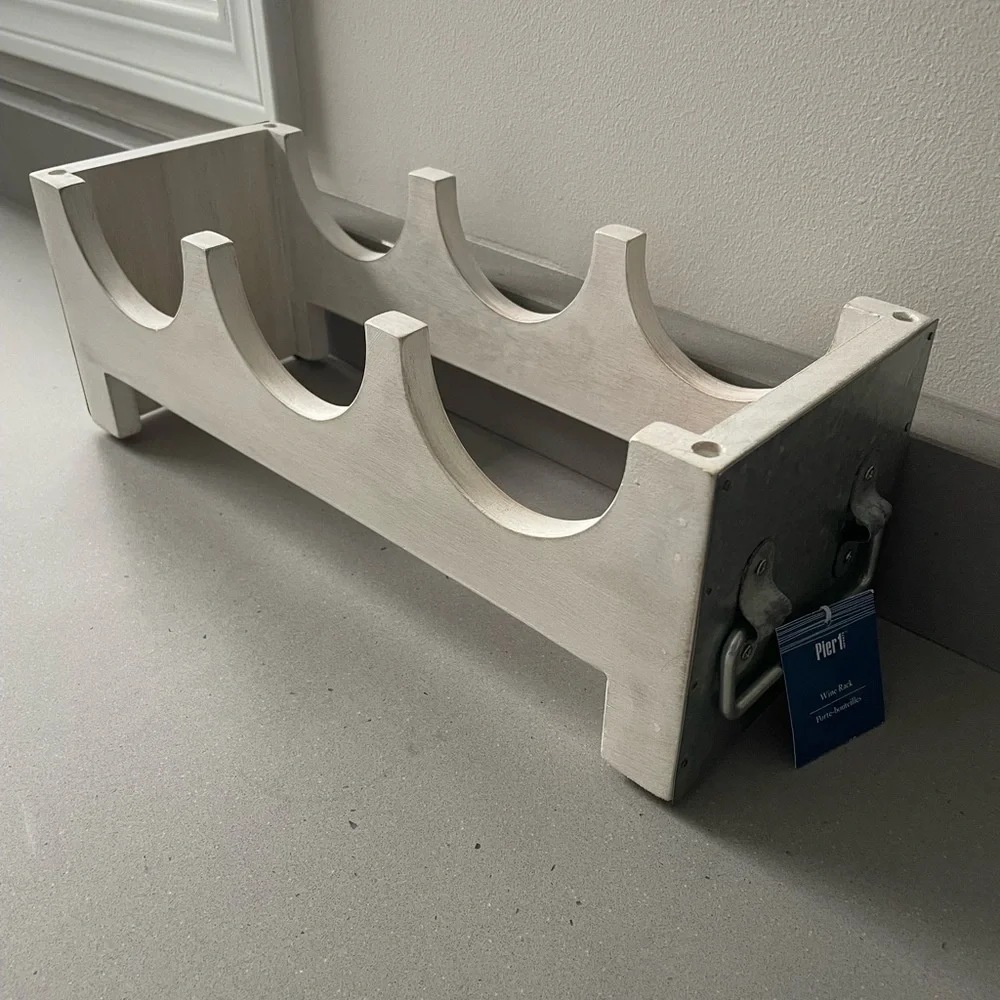 Pier 1 Farm House Wine Rack. NWT. Holds 3 bottles